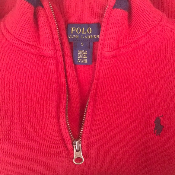 Boys polo pullover sweater size 5 - Picture 4 of 4